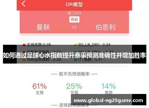 如何通过足球心水指数提升赛事预测准确性并增加胜率